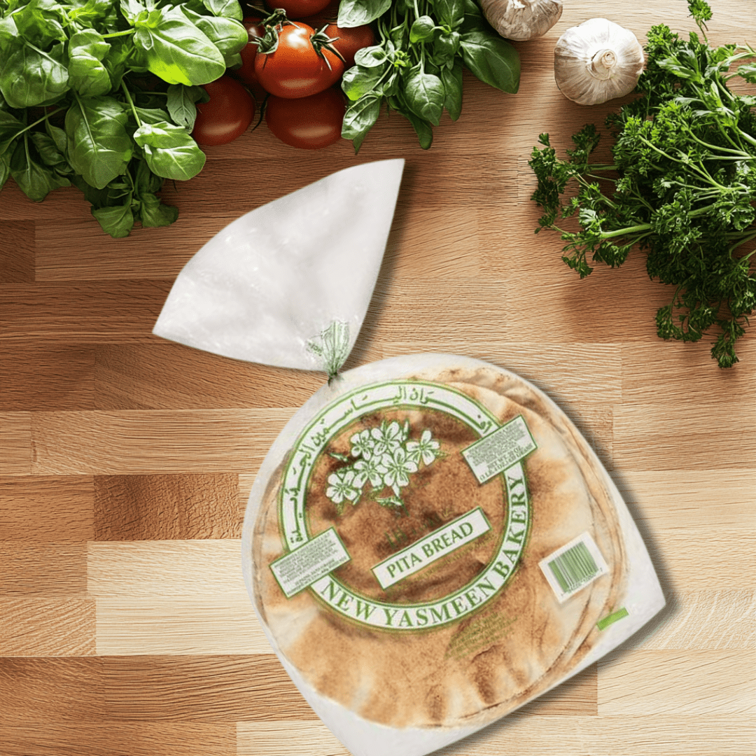 Yasmeen White Pita Bread - 10 Loaves - HalalWorldDepot