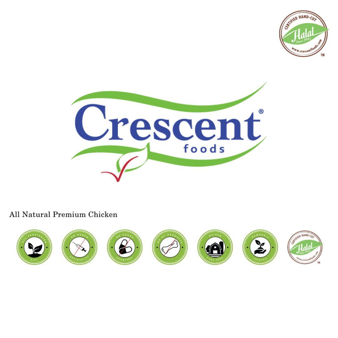 Crescent Foods Boneless Chicken Breast | Skinless | Antibiotic-Free | Cage-Free | - HalalWorldDepot