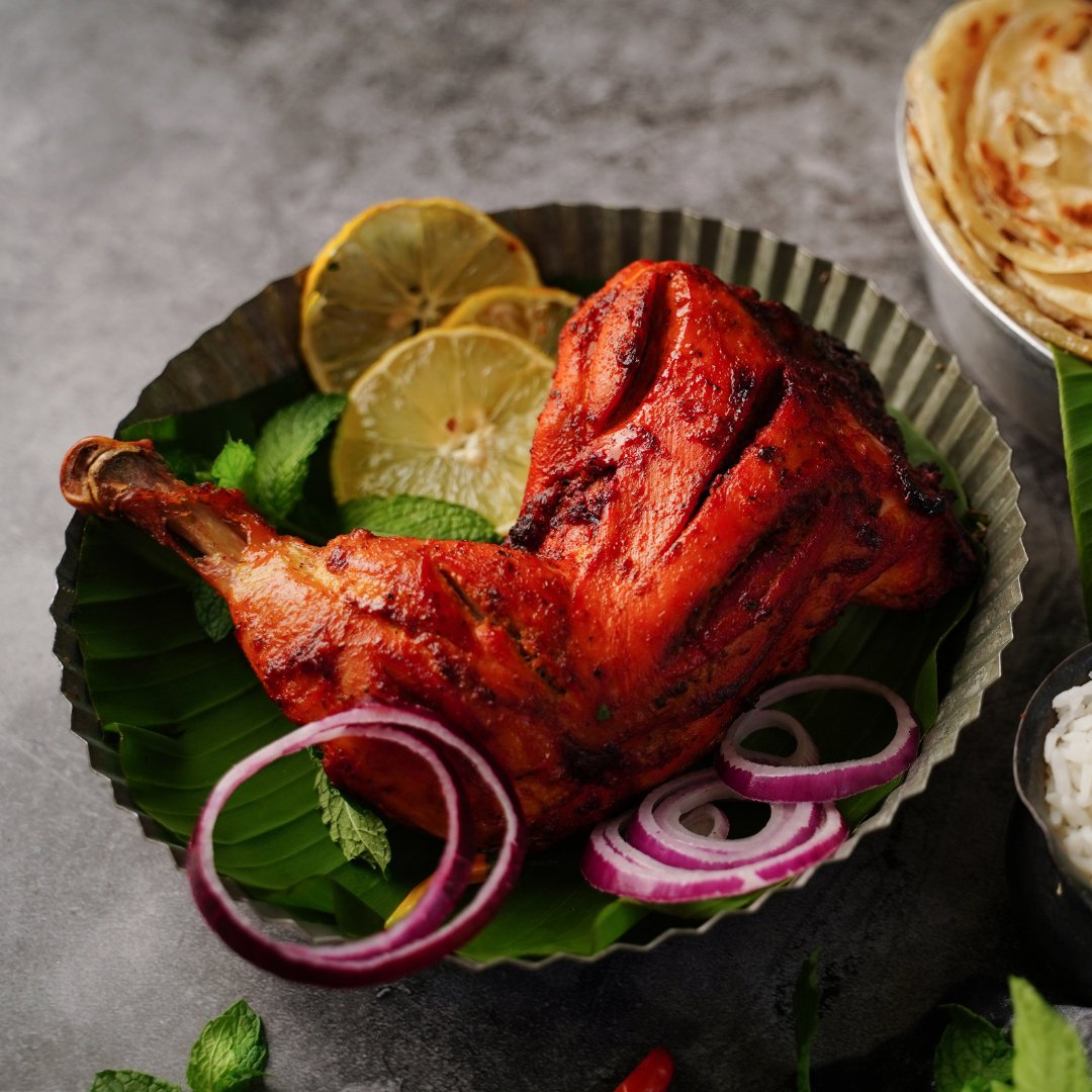 Halal Marinated Tandoori Chicken Leg Quarters | Seasoned And Prepped | Ready To Cook | - HalalWorldDepot