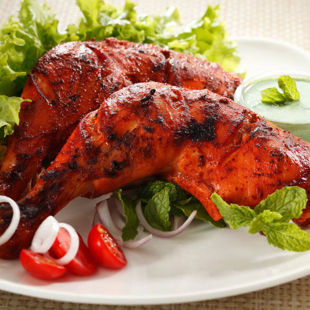Halal Marinated Tandoori Chicken Leg Quarters | Seasoned And Prepped | Ready To Cook | - HalalWorldDepot