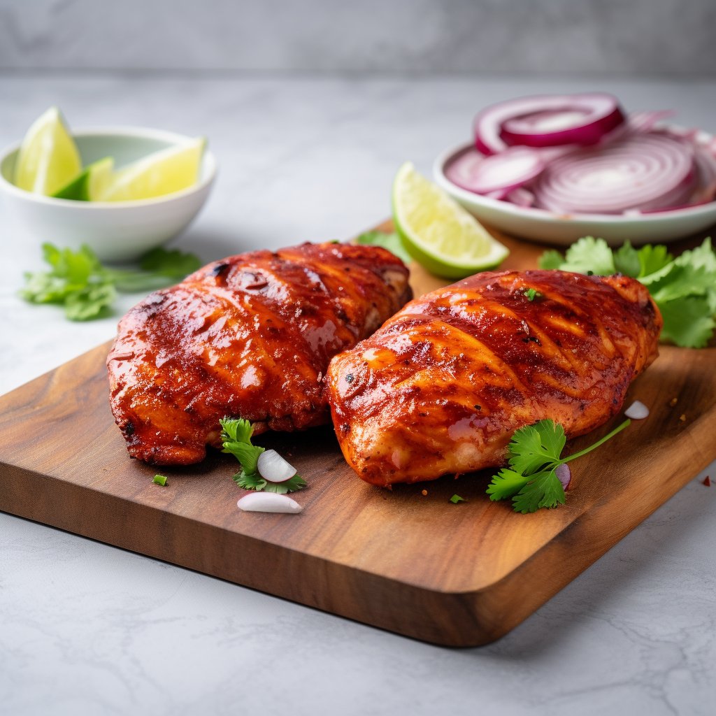 Halal Marinated Tikka Chicken Breast | Seasoned And Prepped | Ready To Cook | - HalalWorldDepot