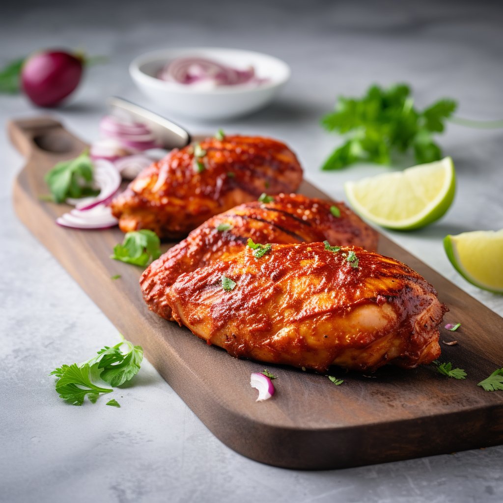 Halal Marinated Tikka Chicken Breast | Seasoned And Prepped | Ready To Cook | - HalalWorldDepot