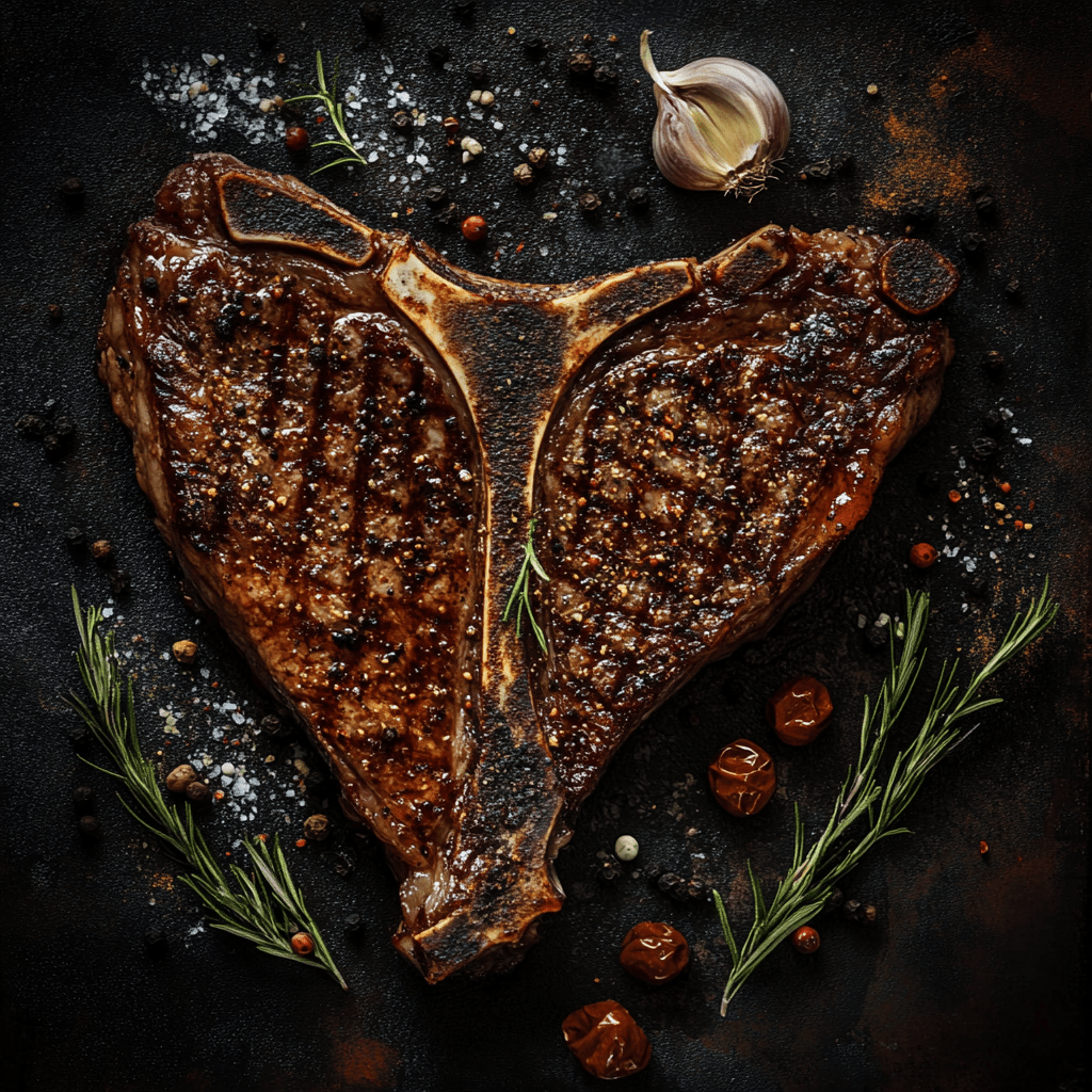 Halal T-Bone Steak | Approx 16oz Thick | USDA Choice | High Quality | - HalalWorldDepot