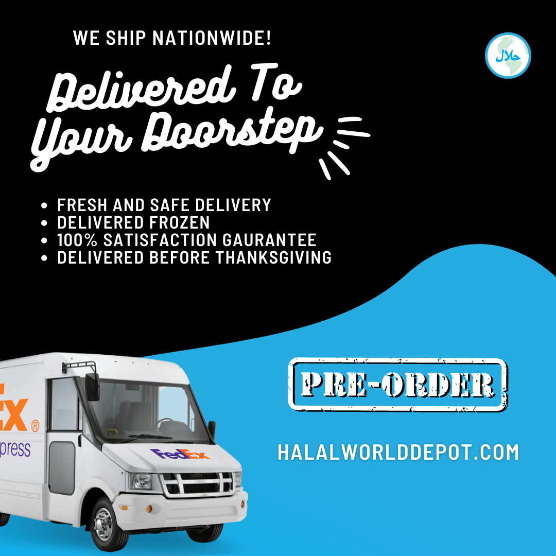 Halal Hand Slaughtered Whole Turkey 10-16lbs | Feeds 13-16 Guests | - HalalWorldDepot