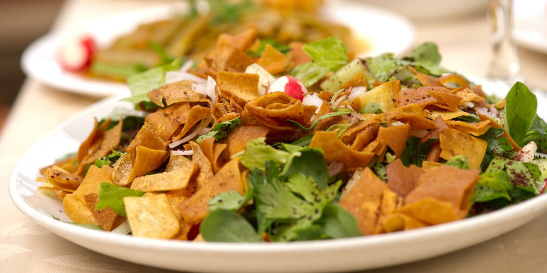How To Make a Fattoush Salad | Five Easy Steps To Make The Perfect Tasting Fattoush Sald - HalalWorldDepot