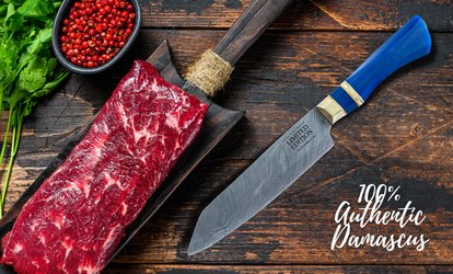 The Perfect Fusion of Style and Performance: Get Your Hands on the Halalworlddepot Anniversary Damascus Knife - HalalWorldDepot