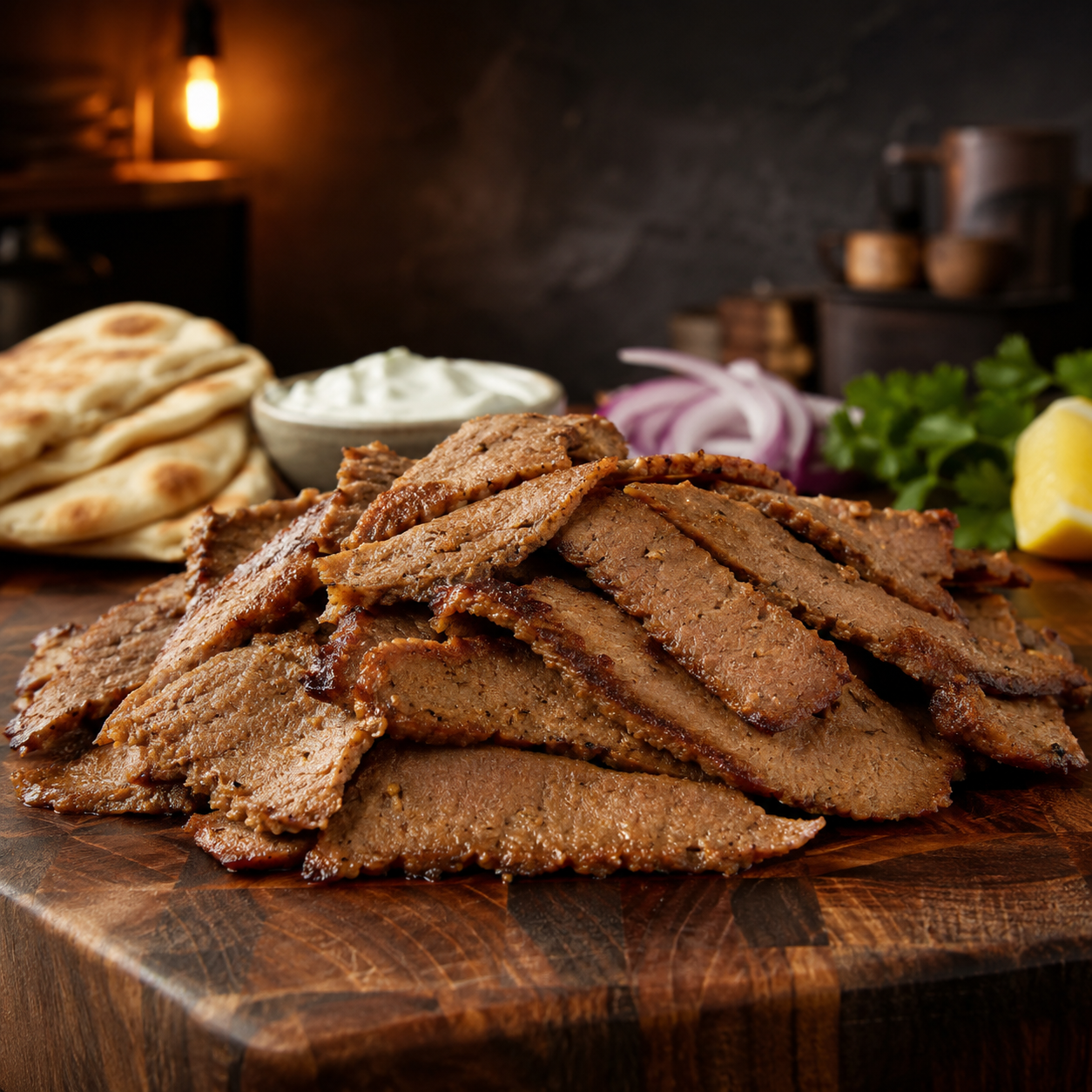 Halal Beef Gyro Slices | 100% Zabiha | Fully Cooked |