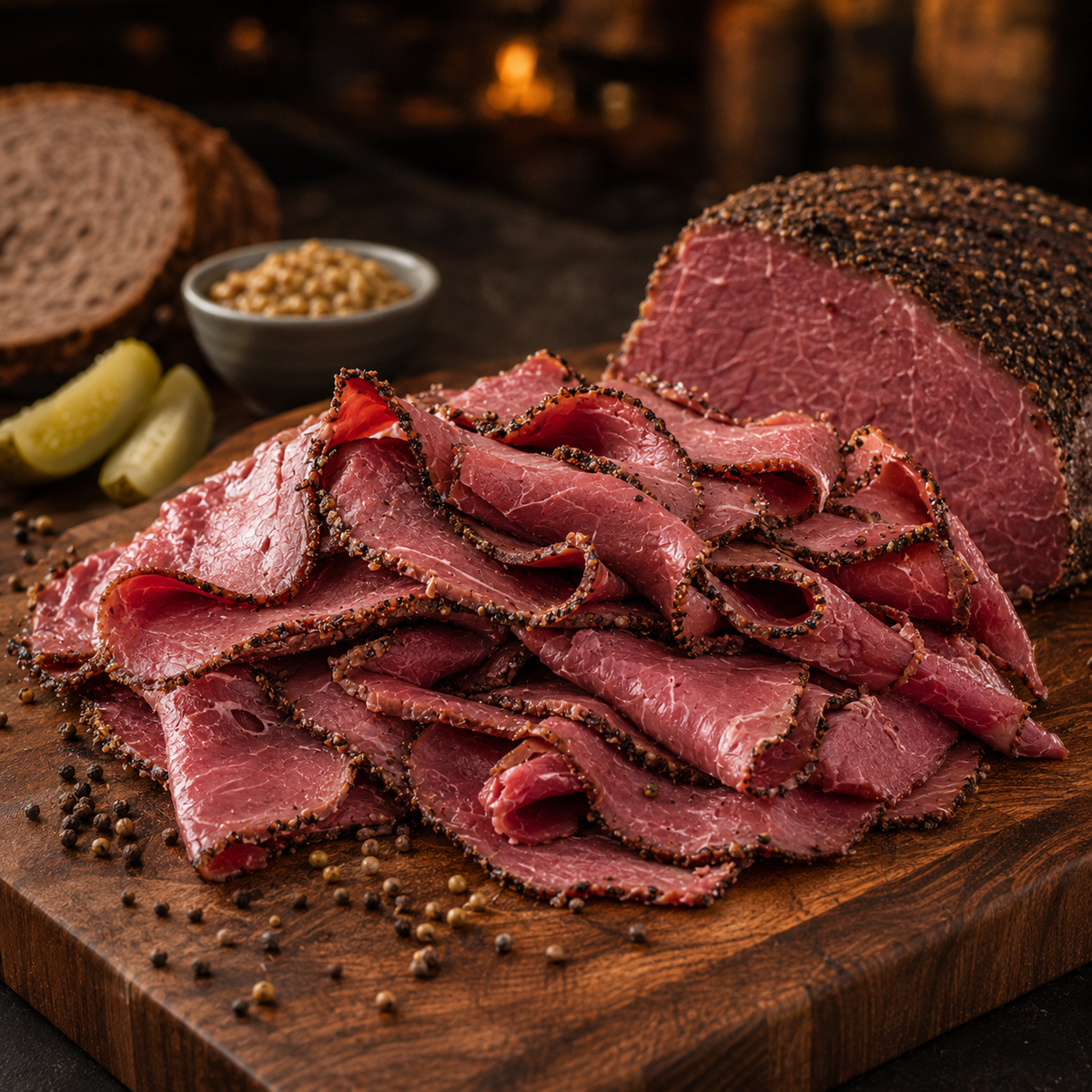 Halal Beef Pastrami | Approx. 1lb | Freshly Sliced |