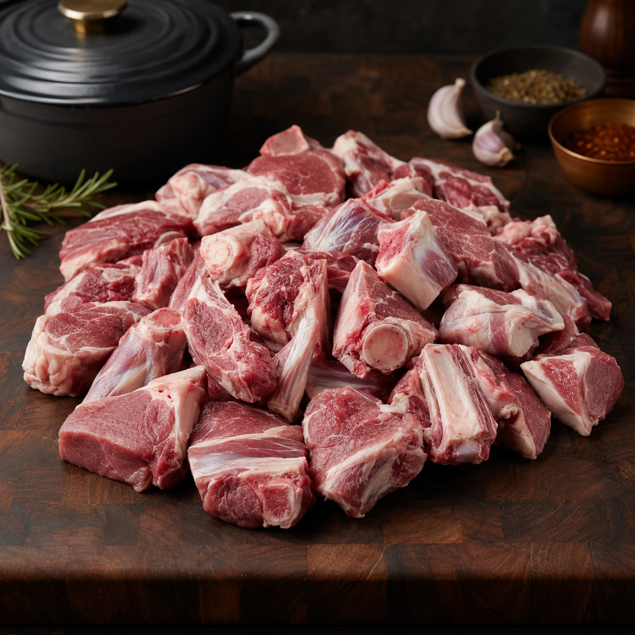 Halal Lamb Leg | Cut in Small/Medium Pieces | Packed Fresh |