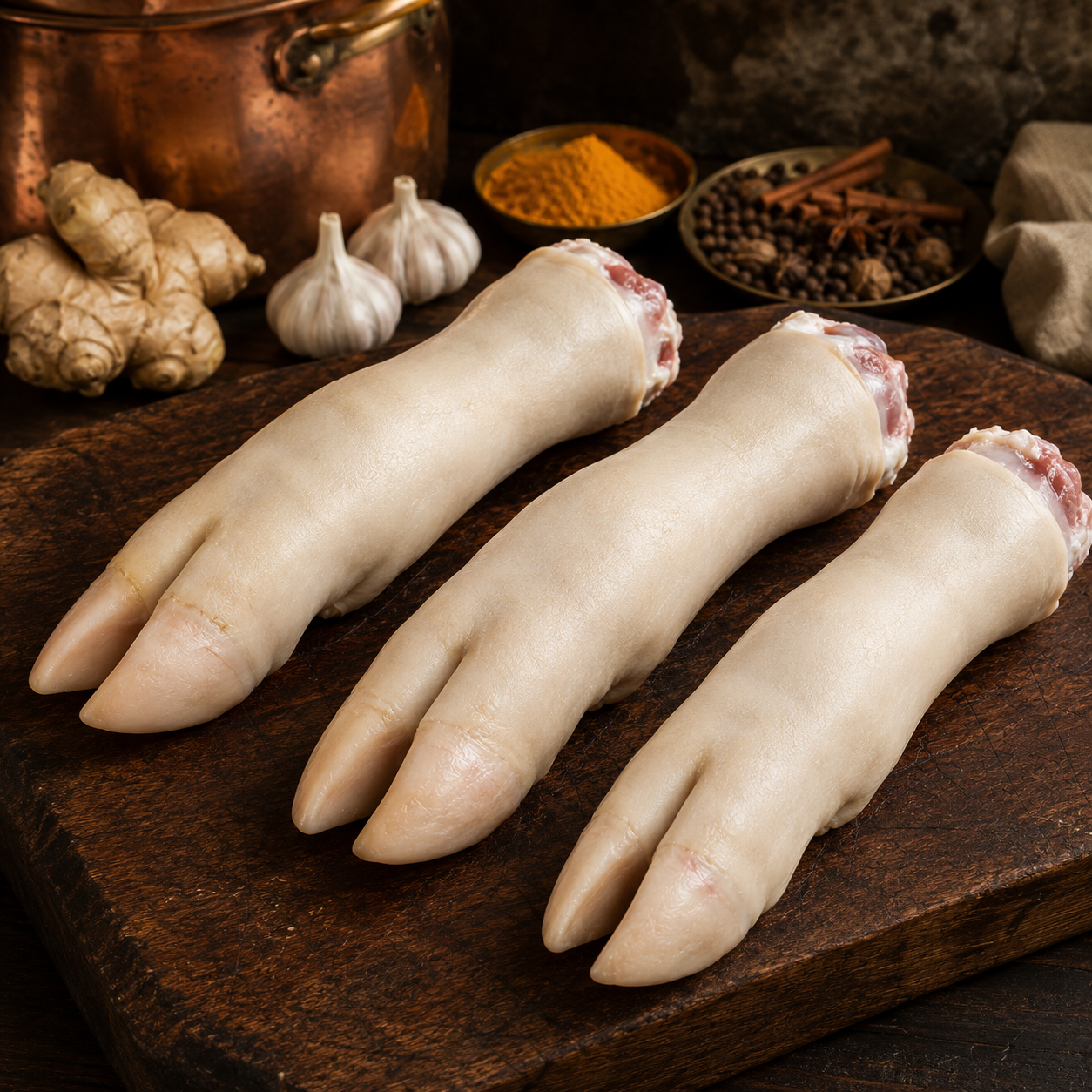 Halal Lamb Paya Trotters 3 Pack | Approx. 2lbs (3 Pieces) | Packed Fresh | High Quality | 100% Zabiha Halal |