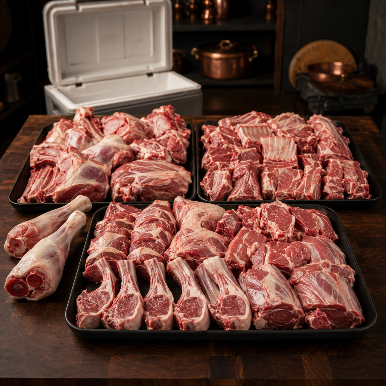 Halal Whole Lamb | Cut in Small/Medium Pieces | Packed Fresh |