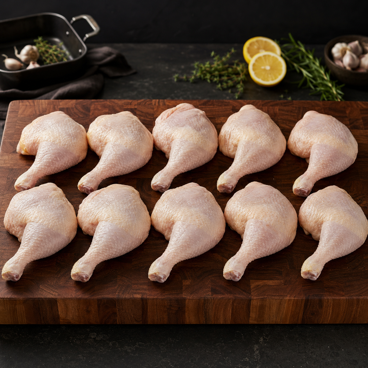 Family-Sized 10lb Halal Chicken Leg Quarters Pack – $20 Savings!