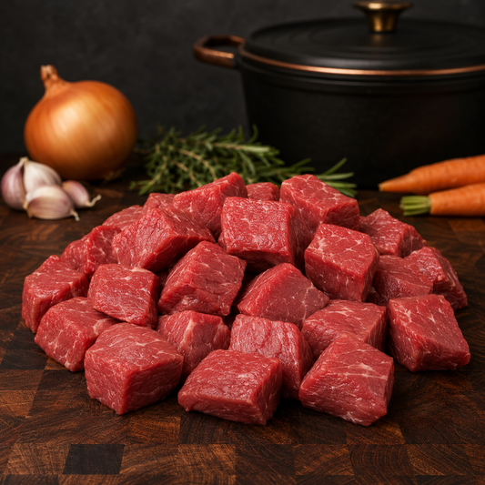 Halal Beef Cubes | Tender Cuts | Cut in Small/Medium Size Pieces |