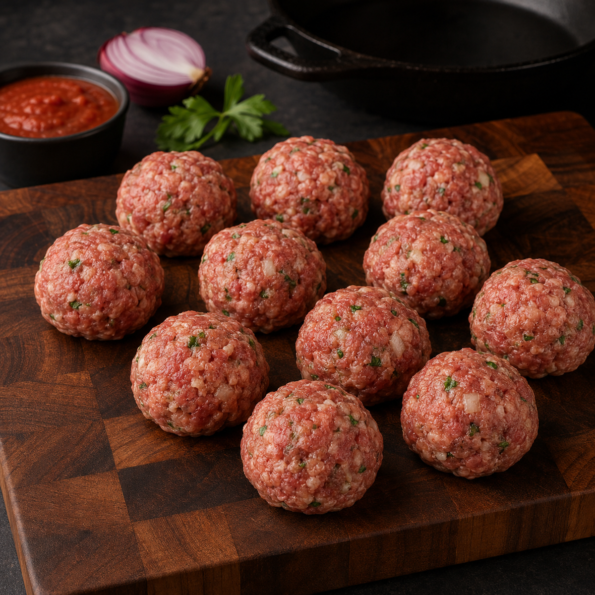 Beef & Chicken Meatballs | 100% Halal-certified Beef & Chicken | Seasoned & Ready To Cook |