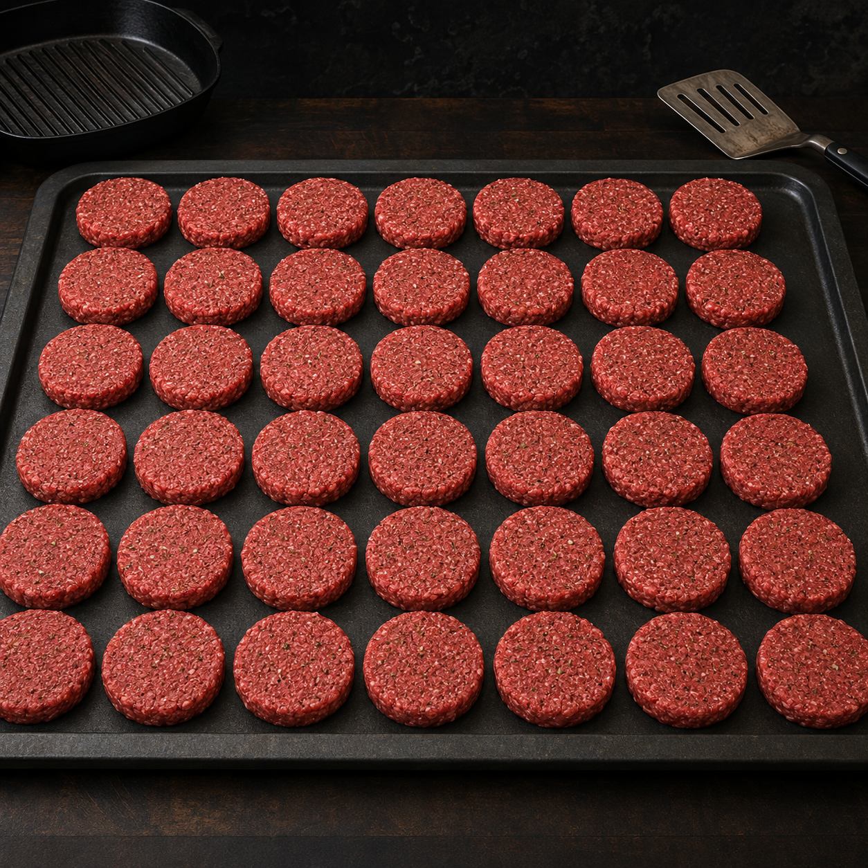 10lb Bulk Pack Halal Beef Burger Patties | Freshly Seasoned And Prepped | Ready To Cook |