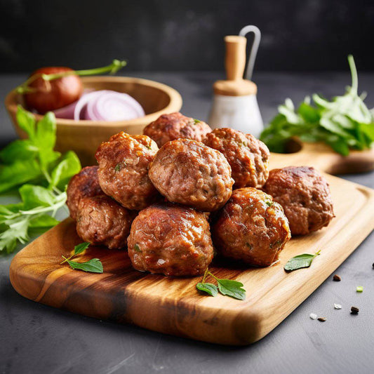 Beef & Chicken Meatballs | 100% Halal-certified Beef & Chicken | Seasoned & Ready To Cook | - HalalWorldDepot