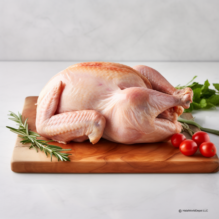 Skinless Whole Chicken | Approx. 2lb-3lb Chicken | 100% Zabiha Halal |