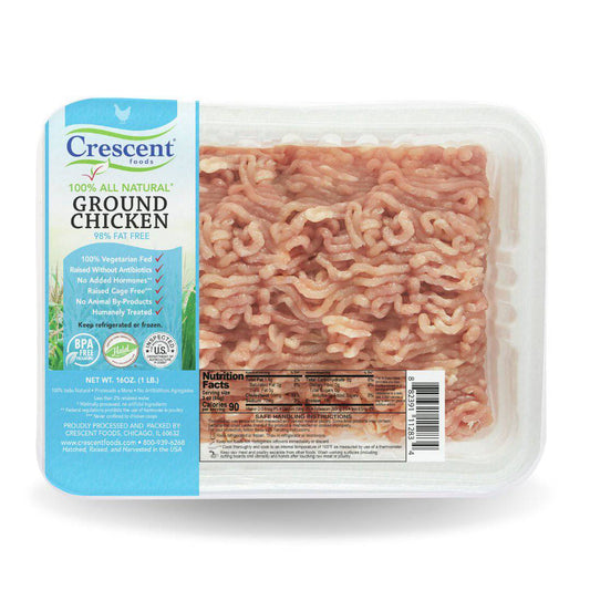 Crescent Foods Ground Chicken Breast | All Natural | Antibiotic Free | - HalalWorldDepot