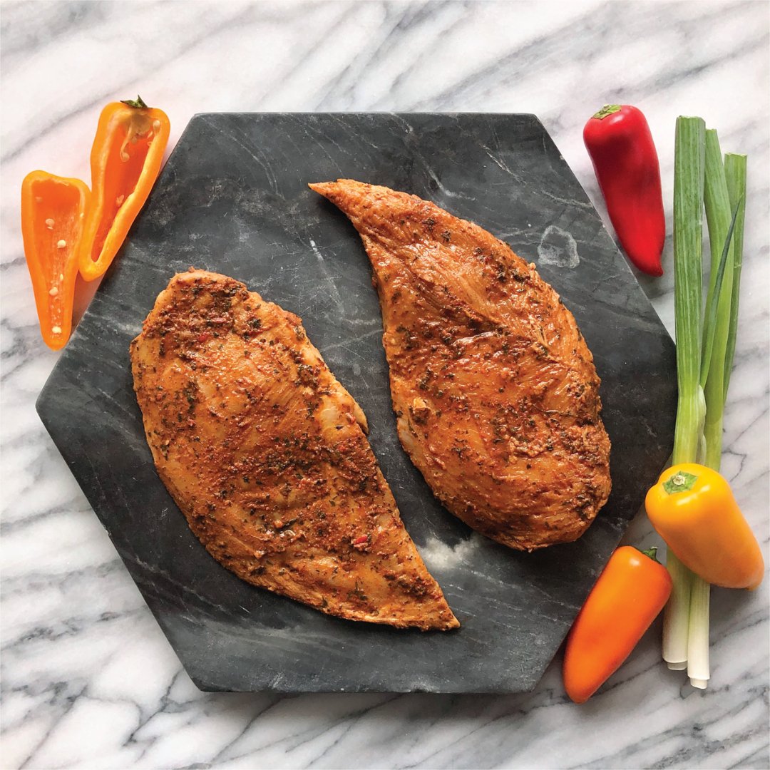 Crescent Foods Southwest Style Seasoned Chicken Breast | Approx. 1.5 lbs. | 3 Pieces - HalalWorldDepot