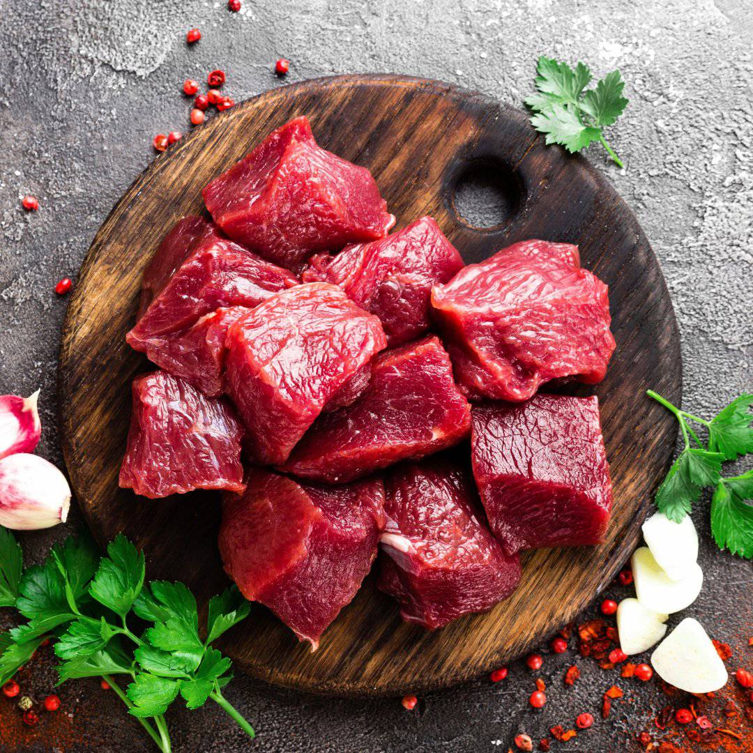 Halal Beef Cubes | Tender Cuts | Cut in Small/Medium Size Pieces | - HalalWorldDepot