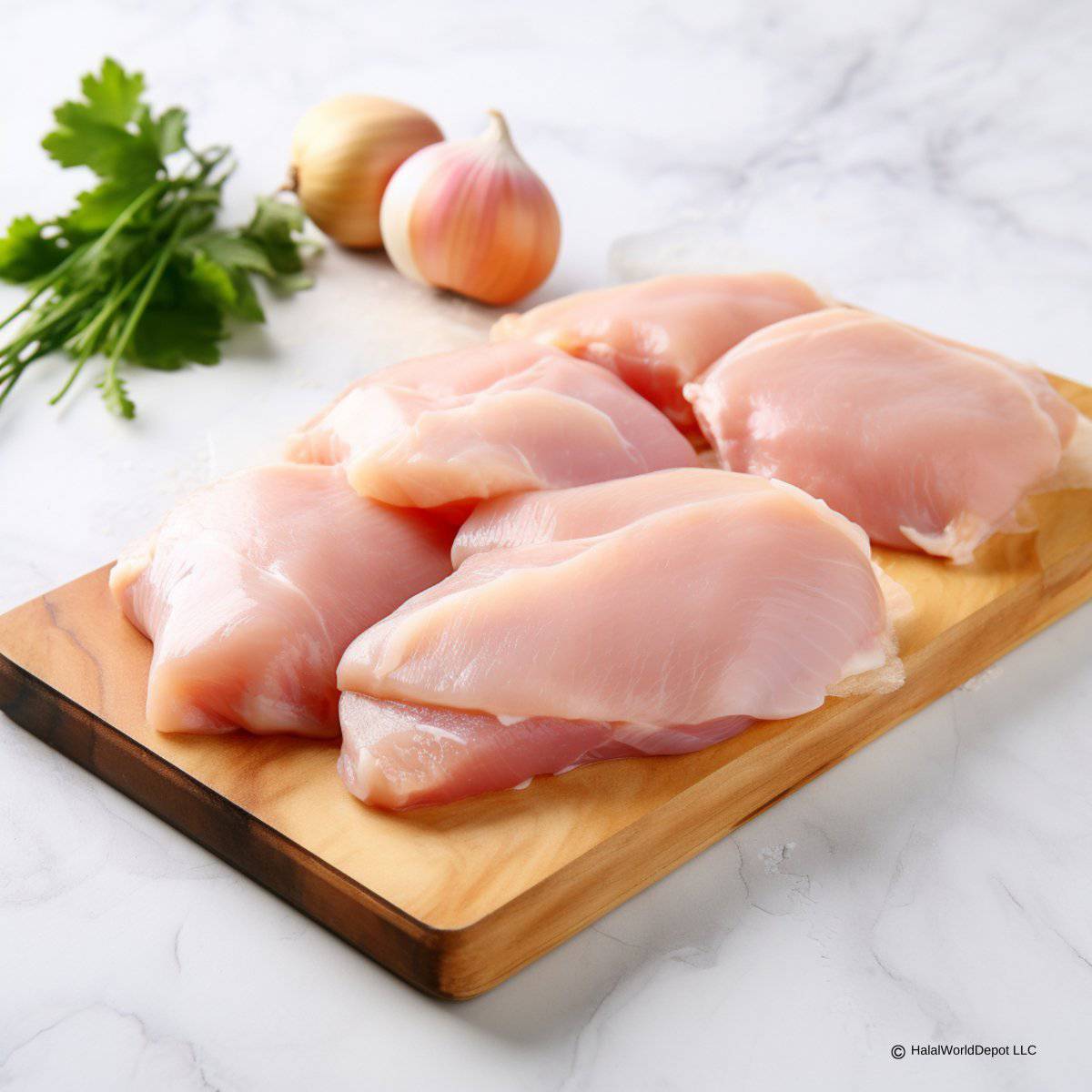 Halal Boneless Chicken Breast 3lbs | Skinless | All-Natural| Freshly Packaged | - HalalWorldDepot