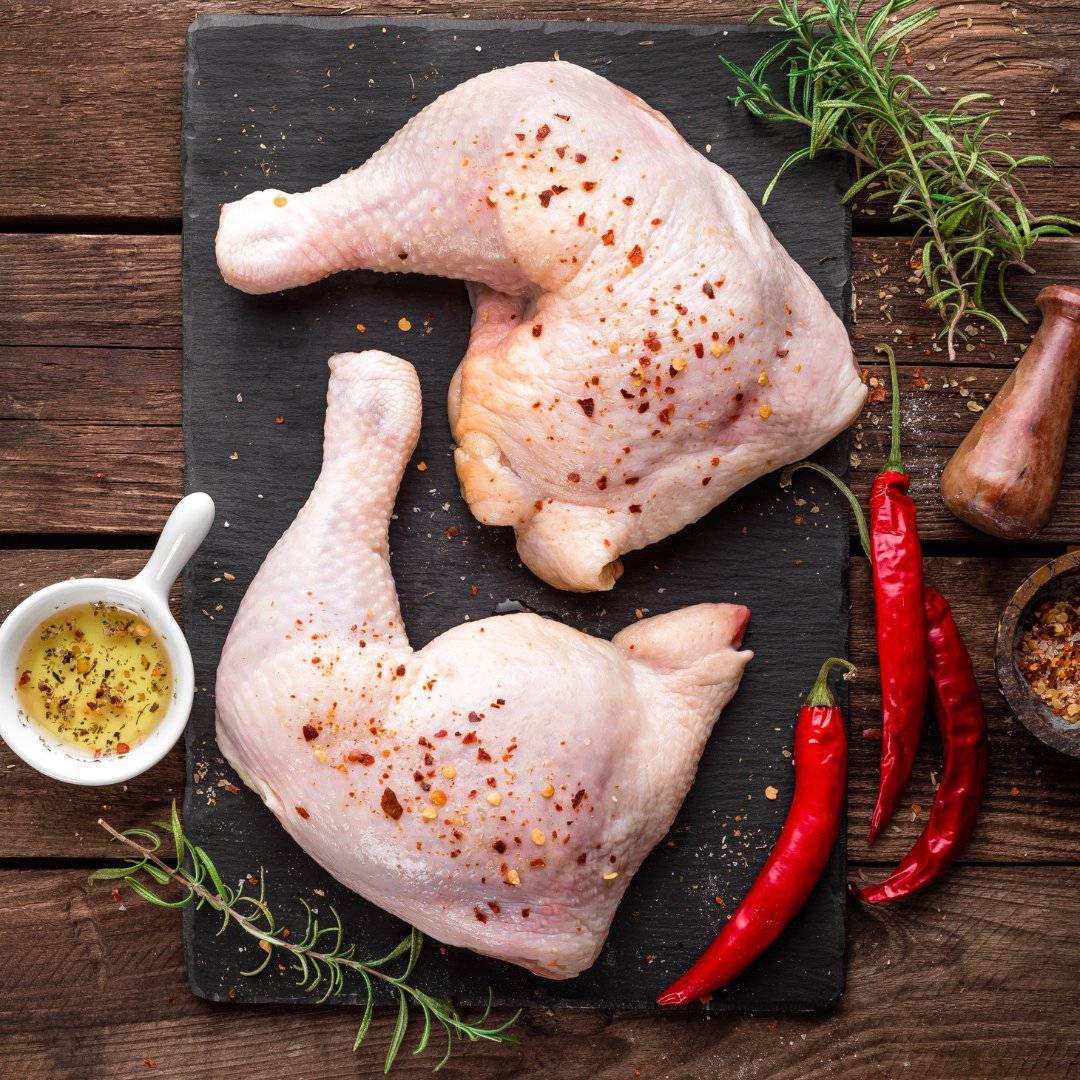 Halal Chicken Leg Quarters With Skin | Freshly Packaged | All-Natural | - HalalWorldDepot