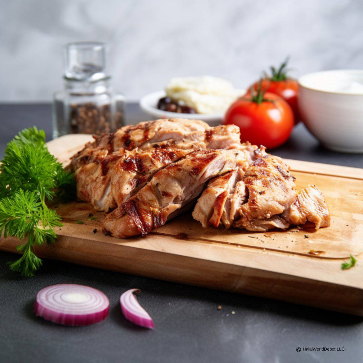 Halal Chicken Shawarma | Seasoned & Prepped | Ready To Cook | Packed Fresh | - HalalWorldDepot