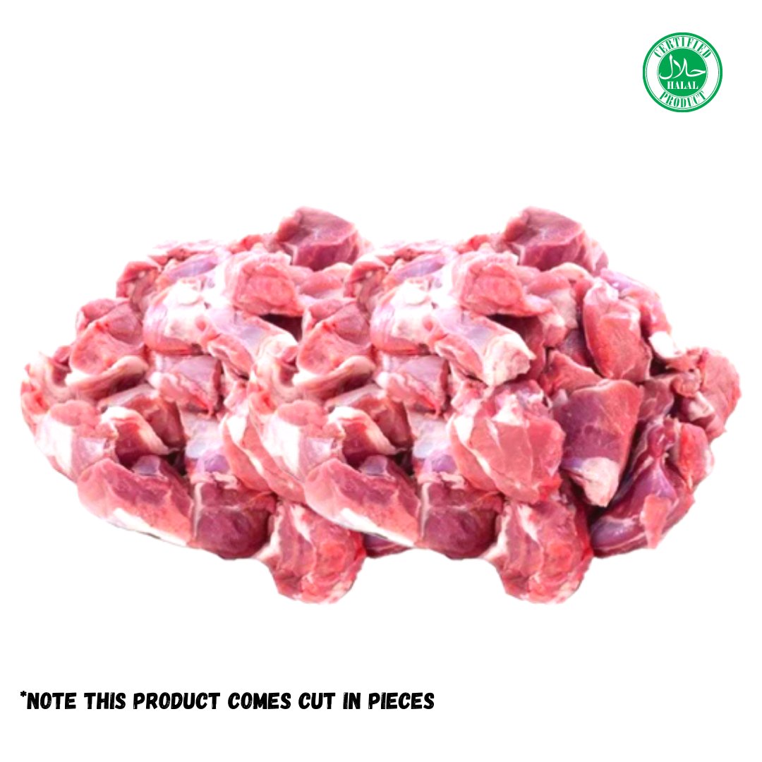 Halal Goat Leg | Cut in Small/Medium Pieces | Packed Fresh | - HalalWorldDepot