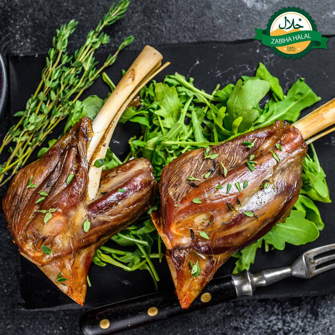 Halal Goat Shank | Tender | Excellent For Slow Cooking | Packed Fresh | - HalalWorldDepot