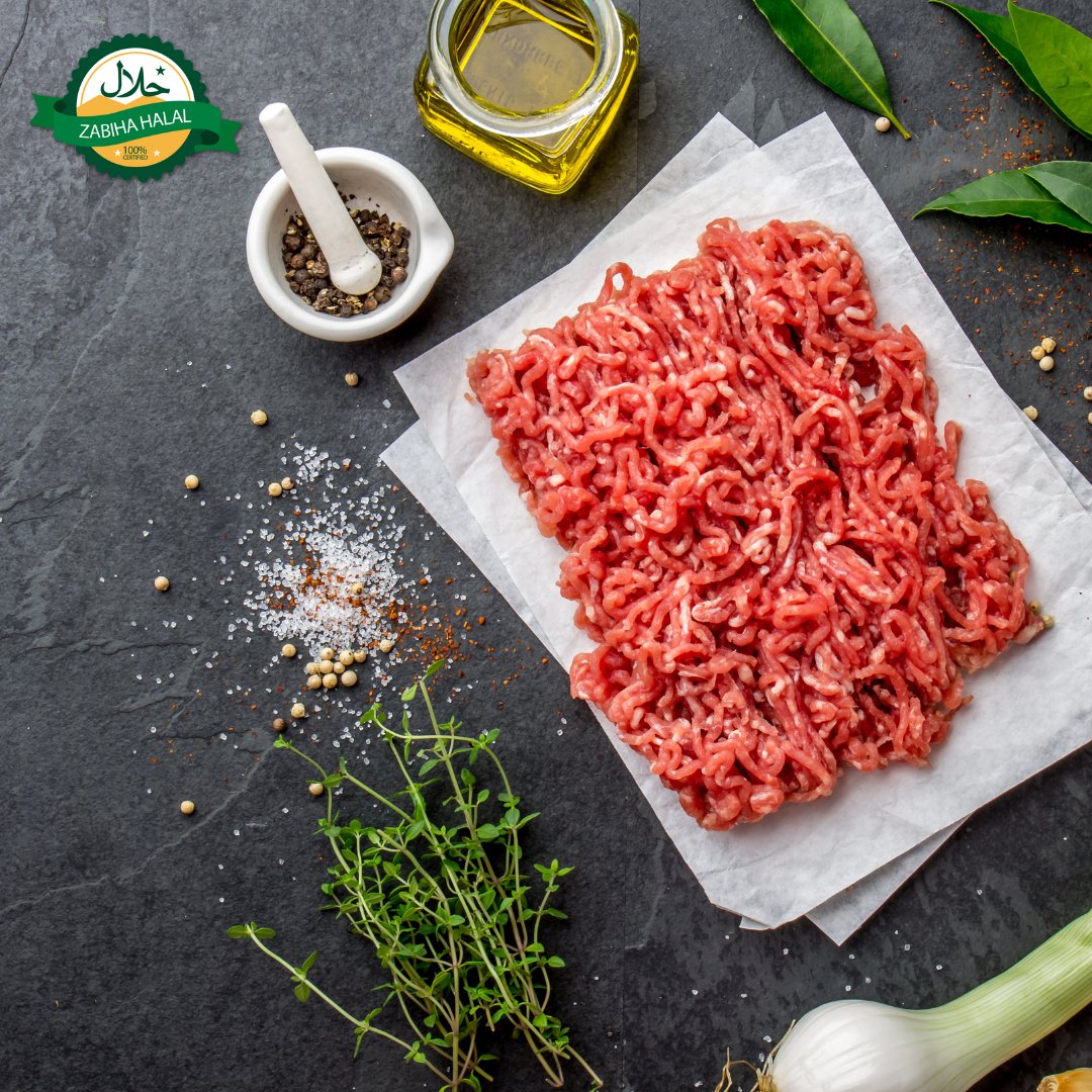 Halal Ground Beef 80/20 | Minimal Fat | Minced and Packed Fresh | - HalalWorldDepot
