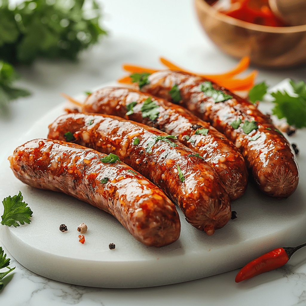 Halal Beef & Lamb Sujuk Sausage | Approx. 1lbs | Seasoned And Ready To Cook | 100% Zabiha Halal - HalalWorldDepot
