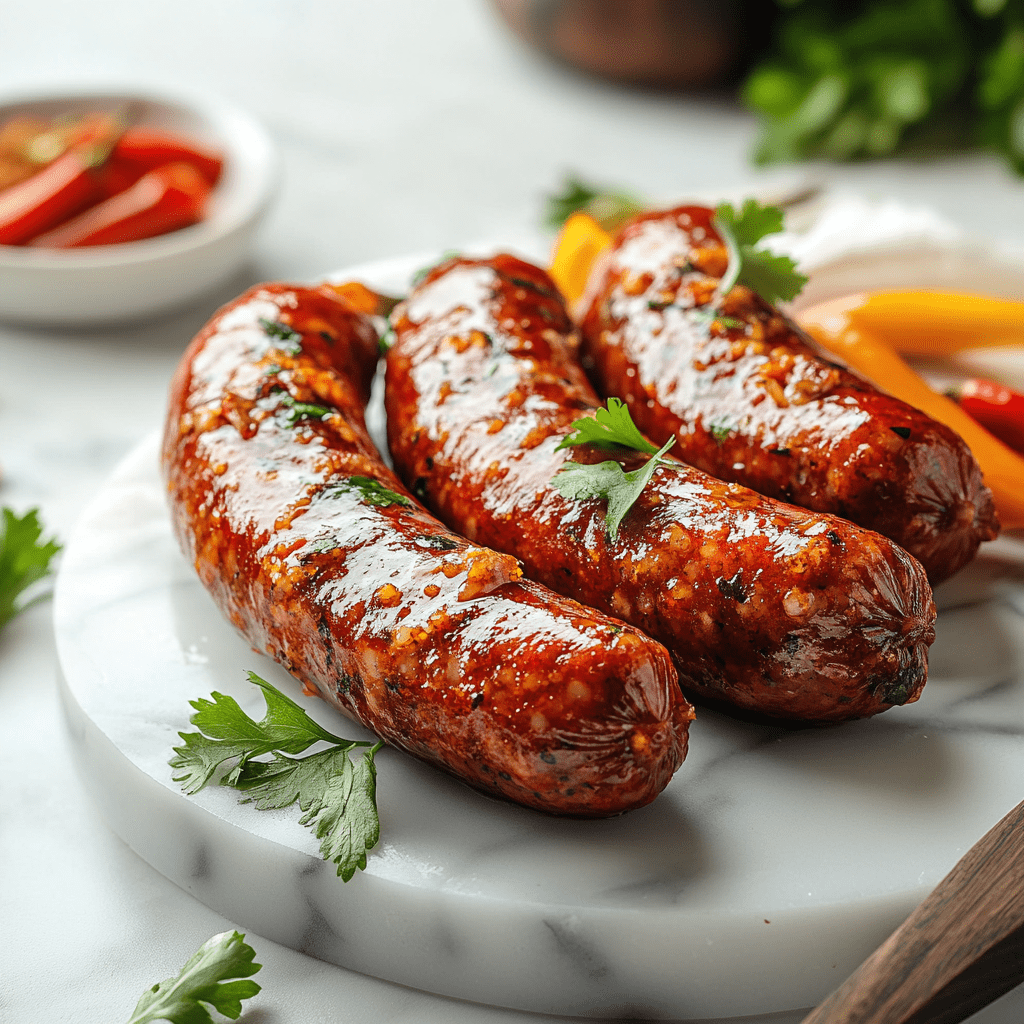 Halal Beef & Lamb Sujuk Sausage | Approx. 1lbs | Seasoned And Ready To Cook | 100% Zabiha Halal - HalalWorldDepot