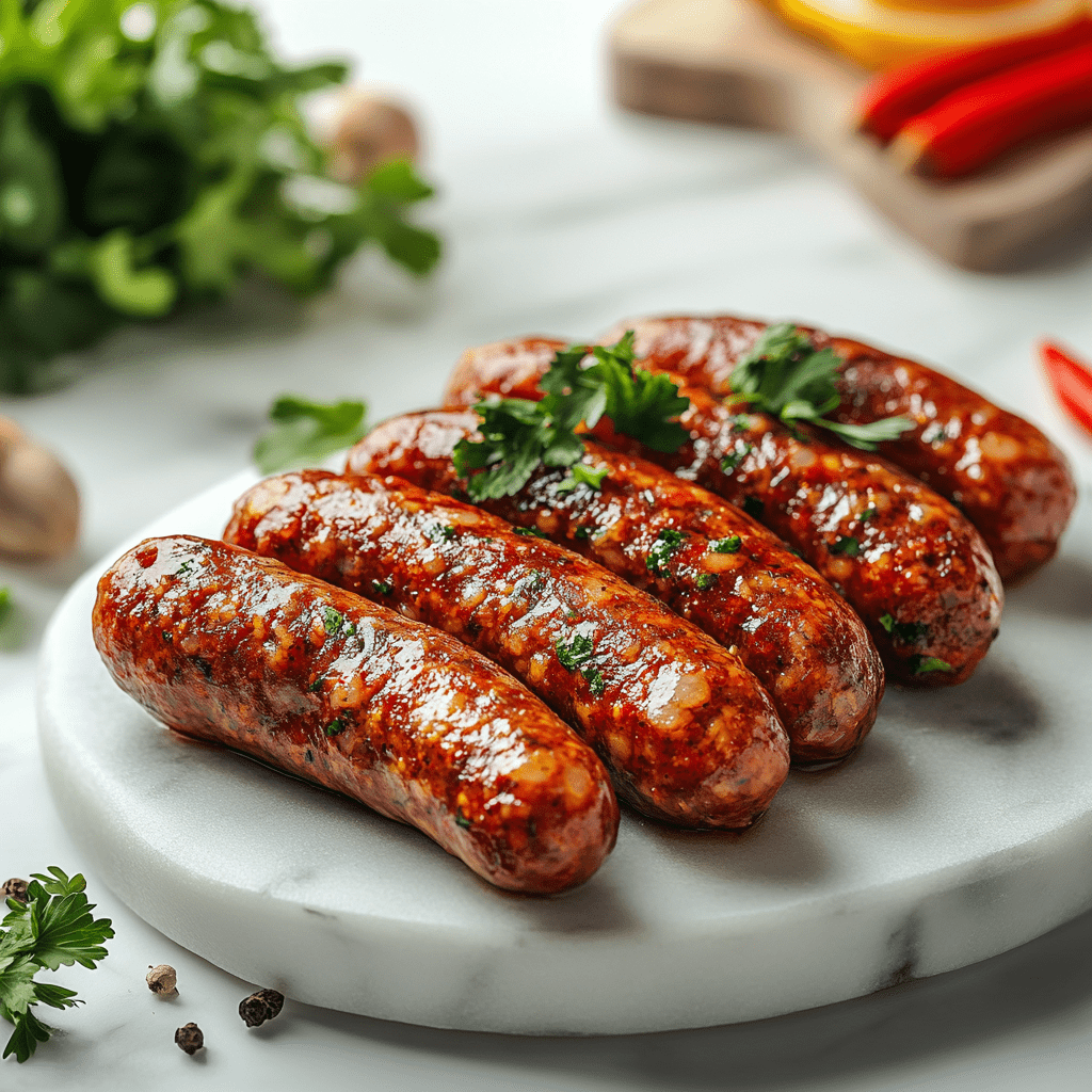Halal Beef & Lamb Sujuk Sausage | Approx. 1lbs | Seasoned And Ready To Cook | 100% Zabiha Halal - HalalWorldDepot