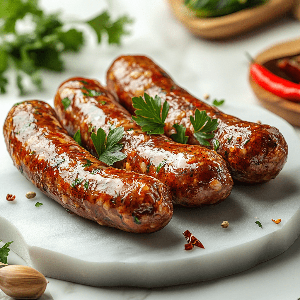 Halal Beef & Lamb Sujuk Sausage | Approx. 1lbs | Seasoned And Ready To Cook | 100% Zabiha Halal - HalalWorldDepot