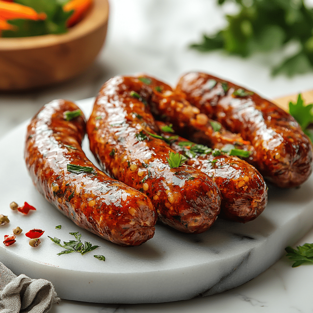 Halal Beef & Lamb Sujuk Sausage | Approx. 1lbs | Seasoned And Ready To Cook | 100% Zabiha Halal - HalalWorldDepot
