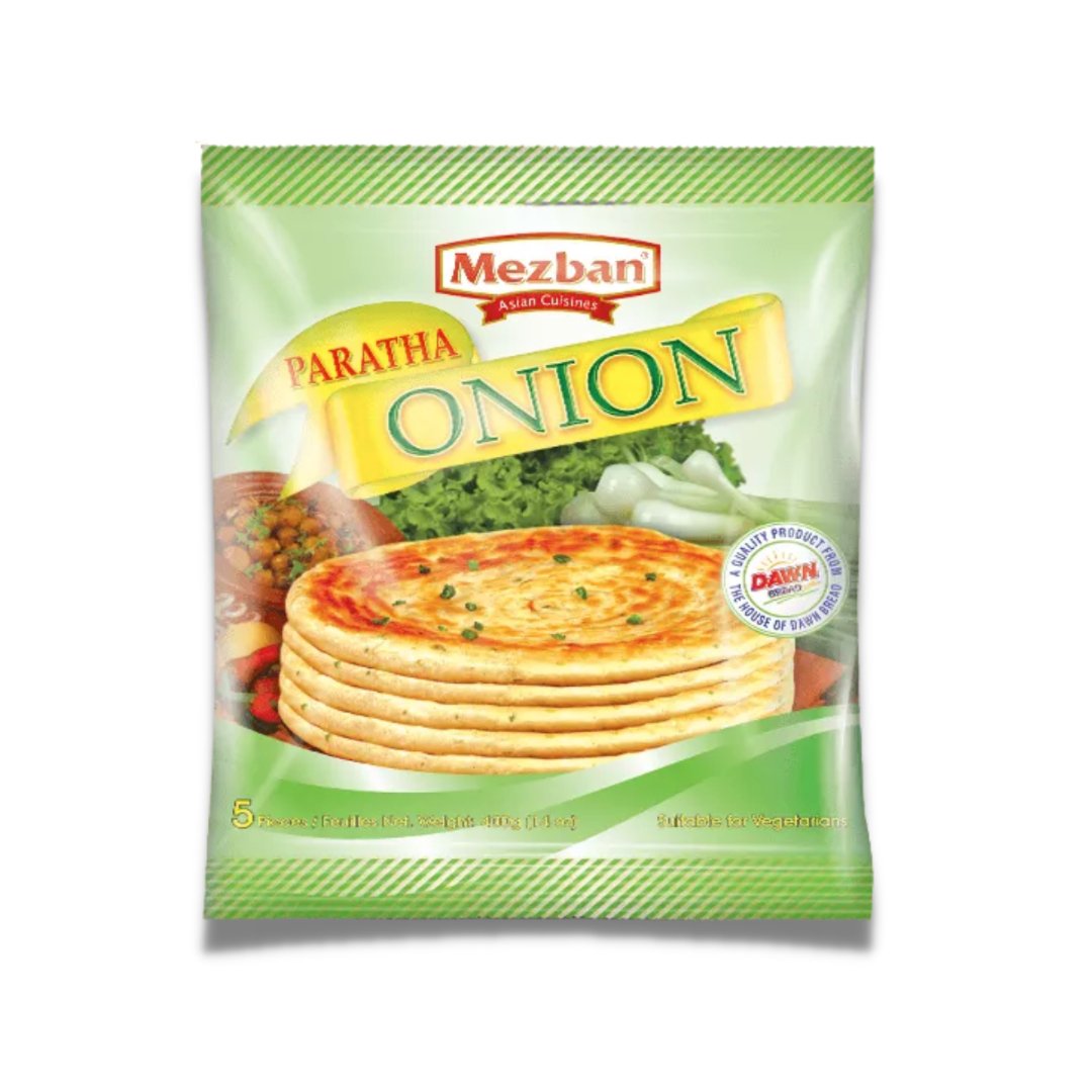 Mezban Onion Paratha | 5 Pieces | Ready To Bake | Perfect For Any Meal | Delicious | - HalalWorldDepot