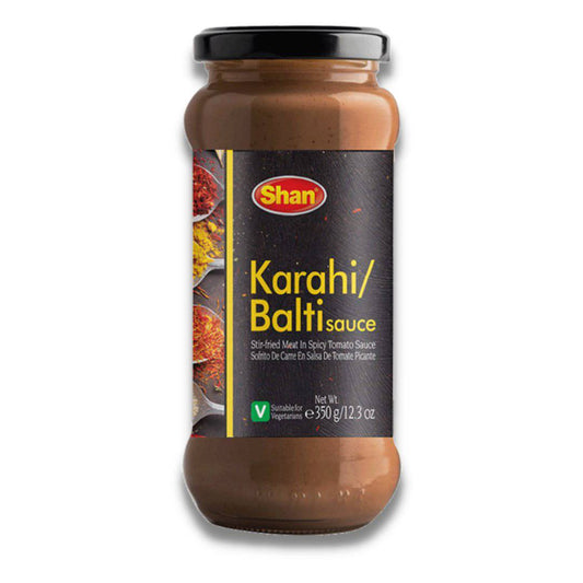 Shan Karahi/Balti Gosht Cooking Sauce | 12.3oz | Stir-fried Meat In Spicy Tomato Sauce | Authentic Taste And Aroma | Traditional Marinade | - HalalWorldDepot