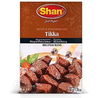 Shan Tikka Boti Seasoning Mix for BBQ Steak, 50 Grams - HalalWorldDepot