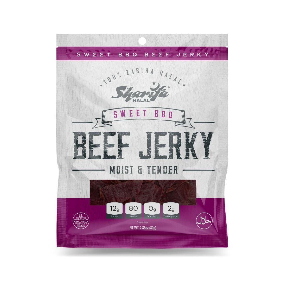 Sweet and Savory Sharifa Halal BBQ Beef Jerky - HalalWorldDepot