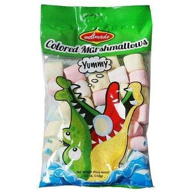Wellmade Halal Colored Marshmallows | Approx 150g | 100% Zabiha Halal | Great For Bonfires | Fluffy | Perfect For Smores | - HalalWorldDepot